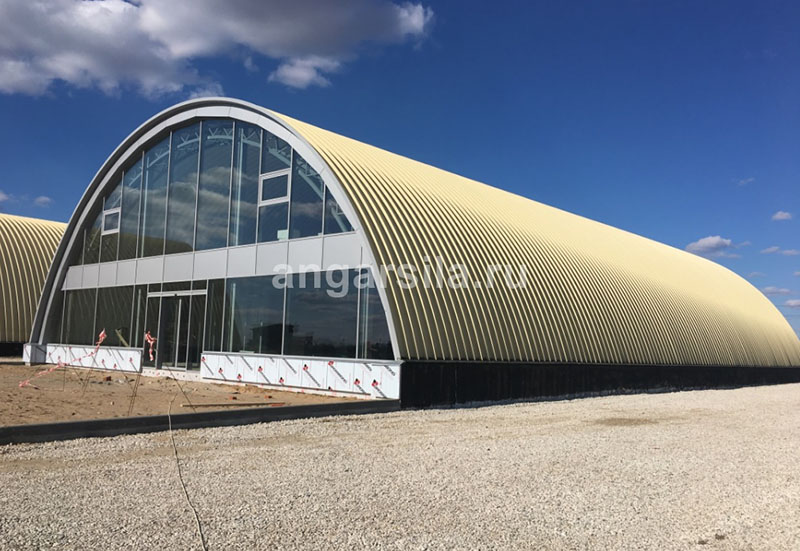 бескаркасный ангар под автосервис